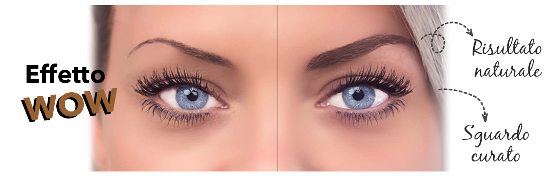 RIusltati prima e dopo Brow Extender II